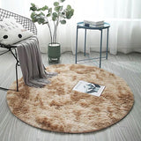 Persian Woven Round Fur Area Rug