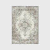 Persian Style Tufted Floral Pattern Area Rug