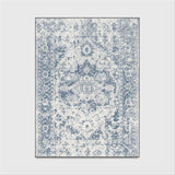 Classical Blue Abstract Pattern Area Rug