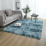 Nordic Lounge Fluffy Non-slip Mixed Dyed Large Size Hair Area Rug