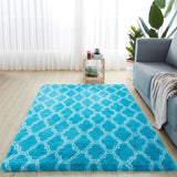 Nordic Lounge Fluffy Non-slip Mixed Dyed Large Size Hair Area Rug