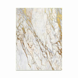 Nordic Style Gold Marble Pattern Area Rug