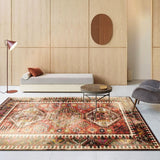 Bohemian Style Floral Pattern Area Rug