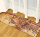 Kitchen Absorbent Wood Pattern Long Area Rug