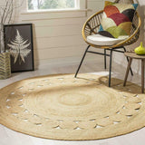 Weaving Style 100% Pure Natural Jute Decorative Rugs