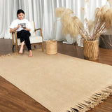 Hand-woven Jute Carpet Rug Tatami Mats with Spikes