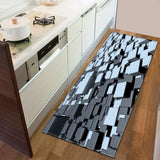 Non-Woven Textile Polyester Geometric Pattern Area Rug