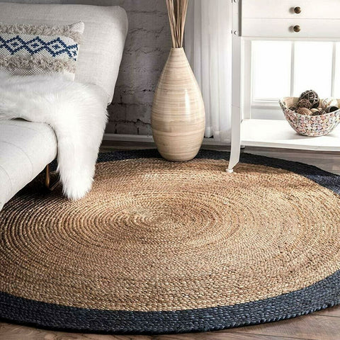 Natural Jute Country Modern Living Area Rugs