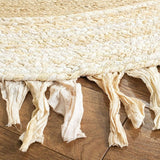 Natural Jute and Cotton Reversible Handmade Area Rug