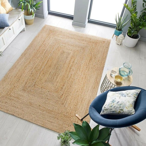 100% Natural Braided Handmade Reversible Carpet Rustic Look Area Rug