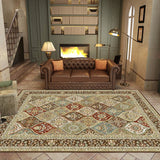 Persian Retro Palace Style Golden Area Rug
