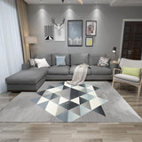 Nordic Geometric Abstract Living Room Rug