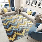 Nordic Geometric Abstract Living Room Rug
